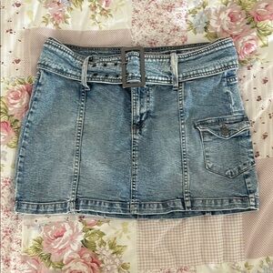 Wild Fable Blue Cargo Mini Skirt